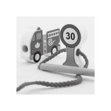 VIGA veriami mediniai blokeliai–automobiliai