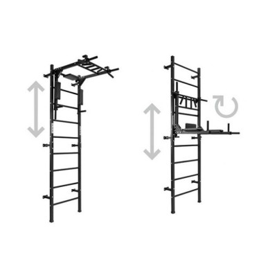 Sporto kompleksas PRO 3 in 1 baltas, 229x68cm.