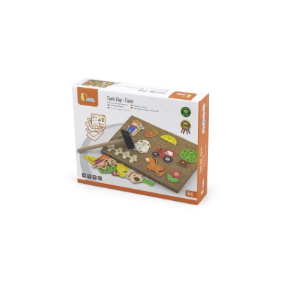 „VIGA“ medinė „Farm Nail Art“ lenta su „Montessori“ motyvais