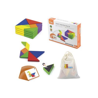 VIGA Tangram medinis loginis žaidimas-dėlionė