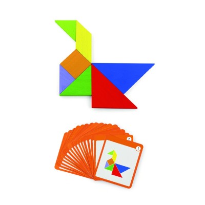 VIGA Tangram medinis loginis žaidimas-dėlionė