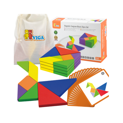 VIGA Tangram medinis loginis žaidimas-dėlionė