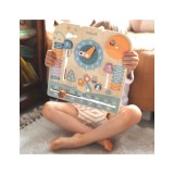 VIGA PolarB medinis Montessori kalendorius ir laikrodis