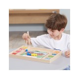 „VIGA“ medinis kamuoliukų gaudymo ir suderinimo žaidimas – Montessori dėlionė