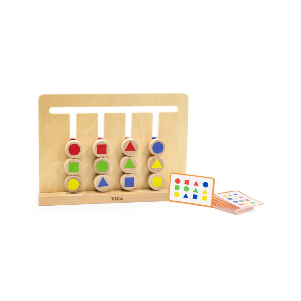 VIGA Montessori spalvų ir formų dėlionė