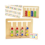 VIGA Montessori spalvų ir formų dėlionė