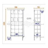 Sporto kompleksas S4 balta-geltona, 219,6x70,2x119cm.