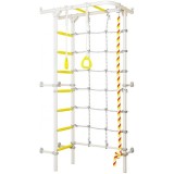 Sporto kompleksas S4 balta-geltona, 219,6x70,2x119cm.
