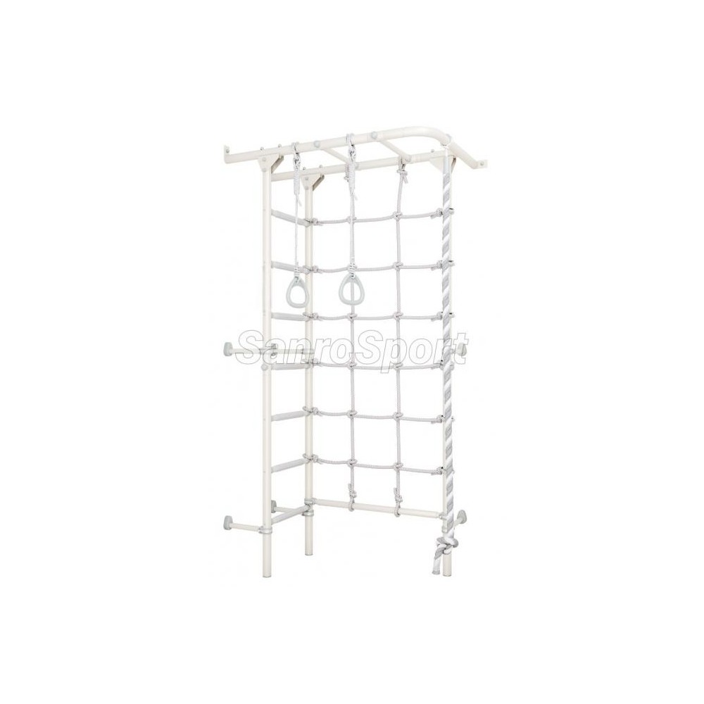Sporto kompleksas S4 balta-pilka, 219,6x70,2x119cm.