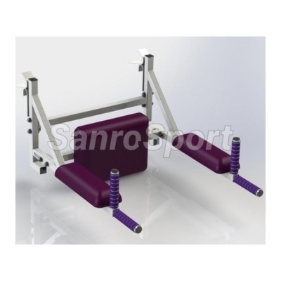 Sporto kompleksas GT-2 baltas, 240x72cm.