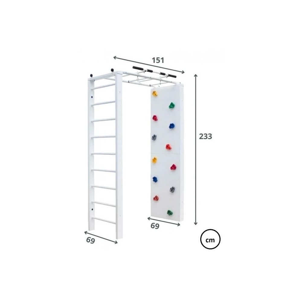 Medinis sporto kompleksas VIKING turkio sp., 233x69x151 cm.