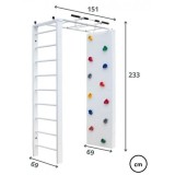 Medinis sporto kompleksas VIKING turkio sp., 233x69x151 cm.