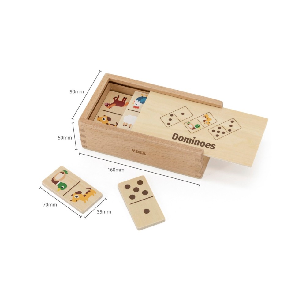 „VIGA“ medinis domino „2in1“: gyvūnai ir skaičiai