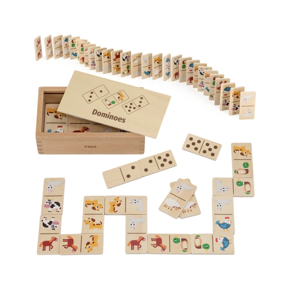 „VIGA“ medinis domino „2in1“: gyvūnai ir skaičiai