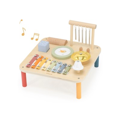 „Viga“ medinis edukacinis muzikinis stalas „7-in-1“