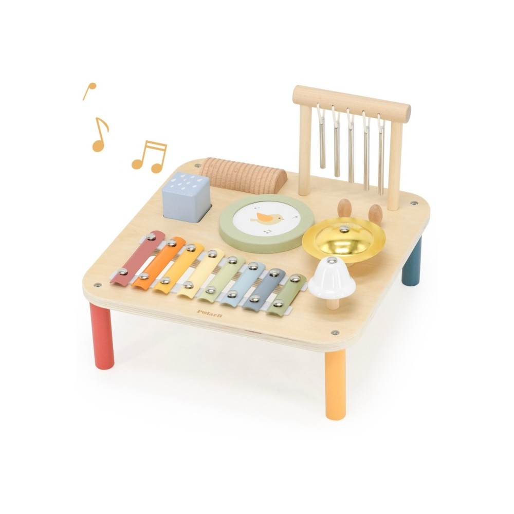 „Viga“ medinis edukacinis muzikinis stalas „7-in-1“