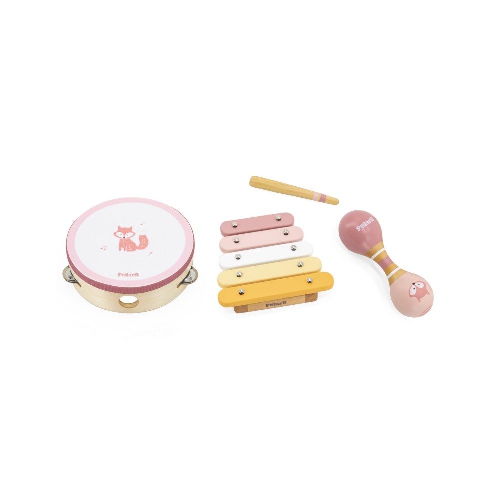 VIGA PolarB muzikos instrumentų rinkinys, rožinis