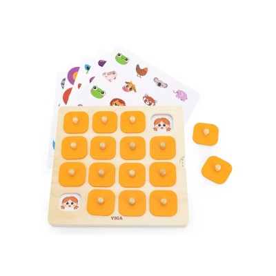 „Viga Memory“ – atminties žaidimas ,,Atpažink paveikslėlius", 10 Montessori kortelių
