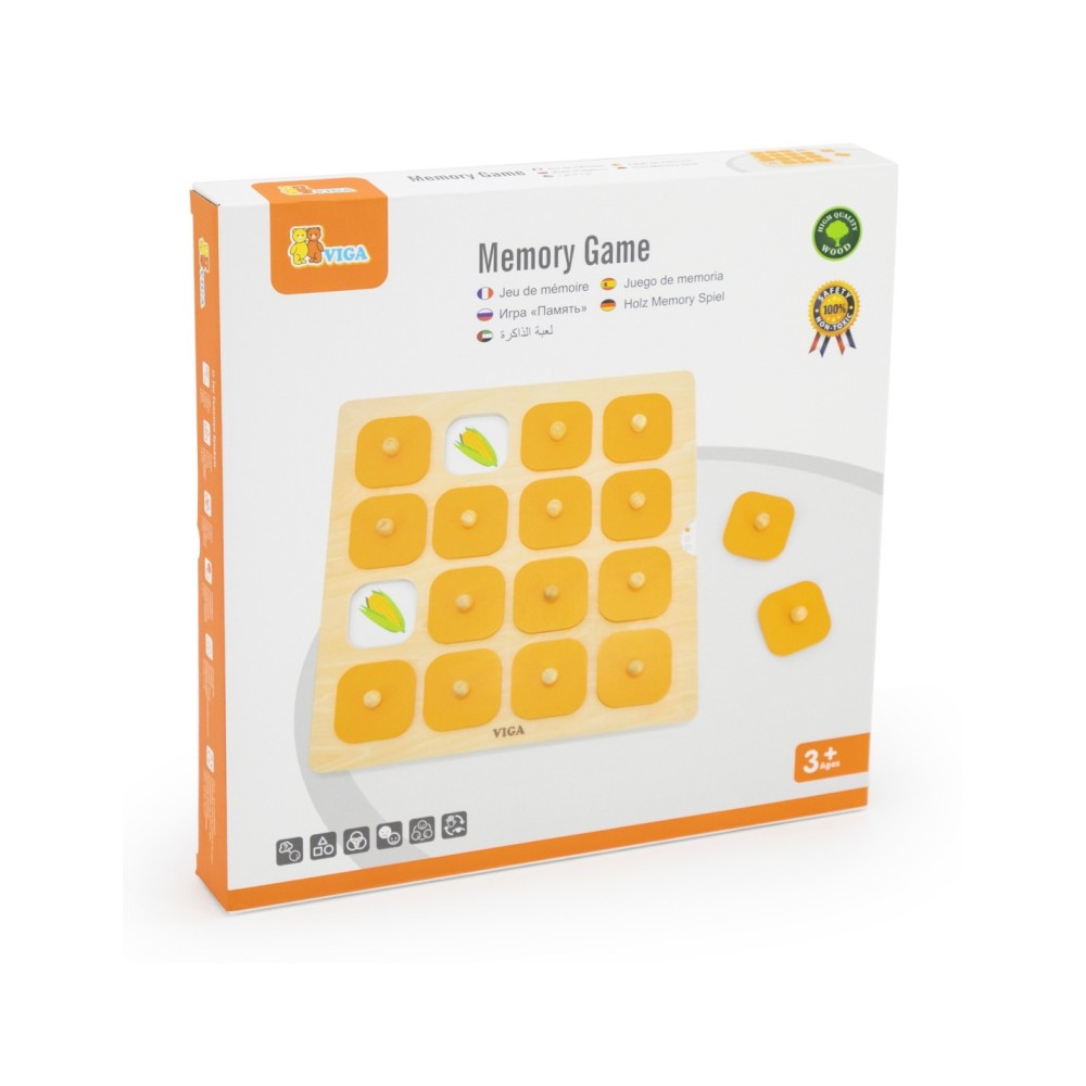 „Viga Memory“ – atminties žaidimas ,,Atpažink paveikslėlius", 10 Montessori kortelių