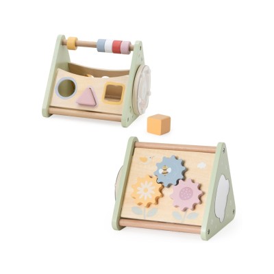 „VIGA“ veiklos trikampis – 5-in-1 medinis lavinamasis žaislas
