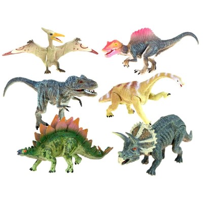 Dinozaurų figūrėlių rinkinys „DINOSAURS“ (įvairių rūšių), 6 vnt.