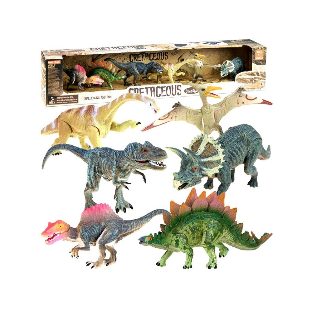 Dinozaurų figūrėlių rinkinys „DINOSAURS“ (įvairių rūšių), 6 vnt.