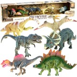 Dinozaurų figūrėlių rinkinys „DINOSAURS“ (įvairių rūšių), 6 vnt.