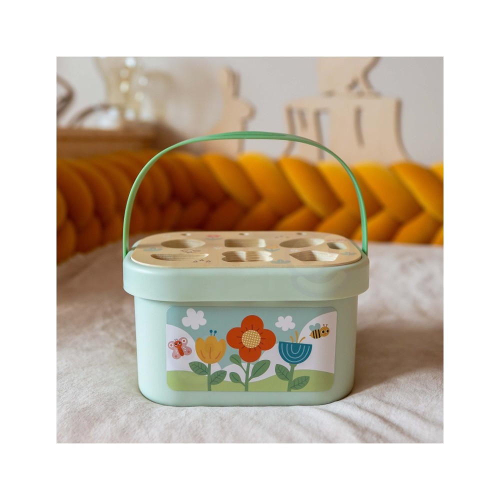 Tooky Toy „Magic Garden“ – 5 viename medinė edukacinė dėžutė