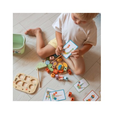 Tooky Toy „Magic Garden“ – 5 viename medinė edukacinė dėžutė