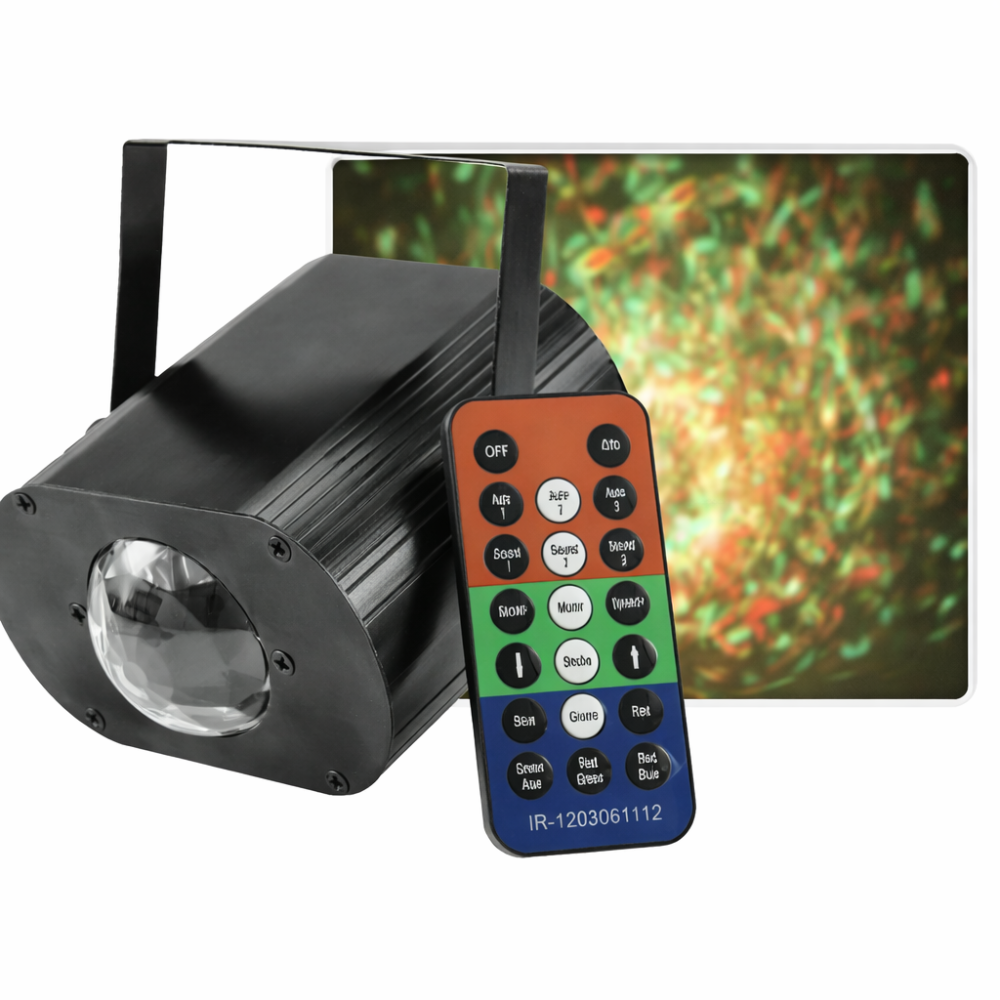 LED RGB lempa su valdymo pulteliu