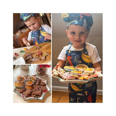 WOOPIE „Little Chef Dino“ – mažojo virtuvės šefo rinkinys
