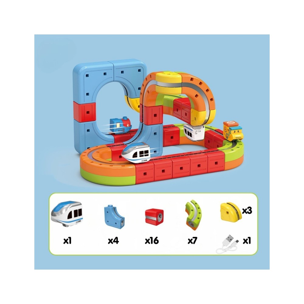 WOOPIE „Magic Cube Train“ –  gravitacinis traukinio takelis