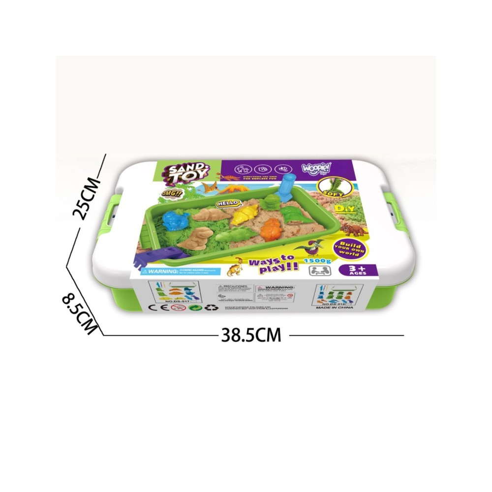 Kinetinis smėlis WOOPIE - ZOO 1,5kg.