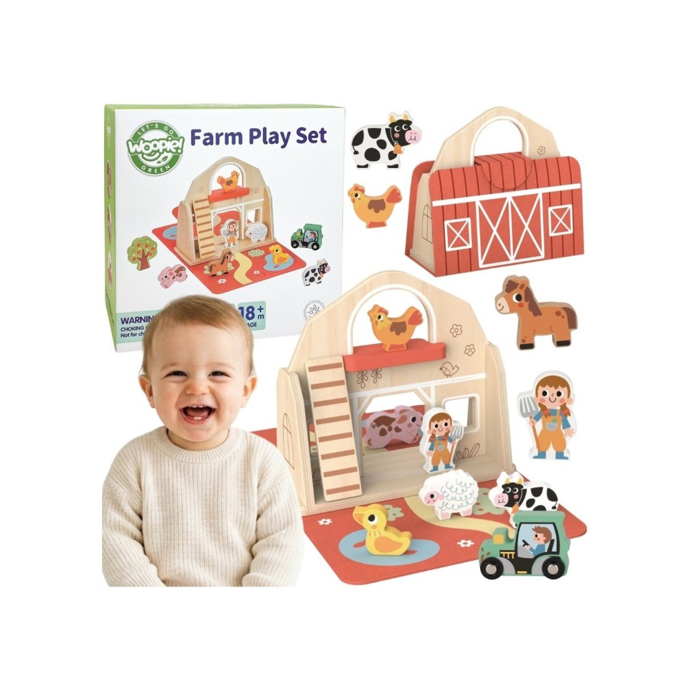 WOOPIE GREEN „My First Farm“ – pirmasis medinis ūkio rinkinys mažiesiems