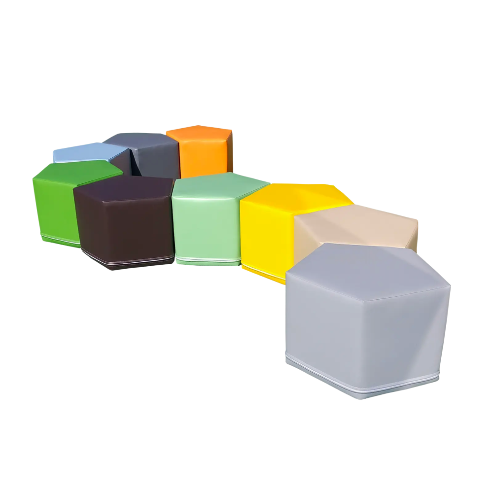 Pentagono pufų rinkinys-9 dalys