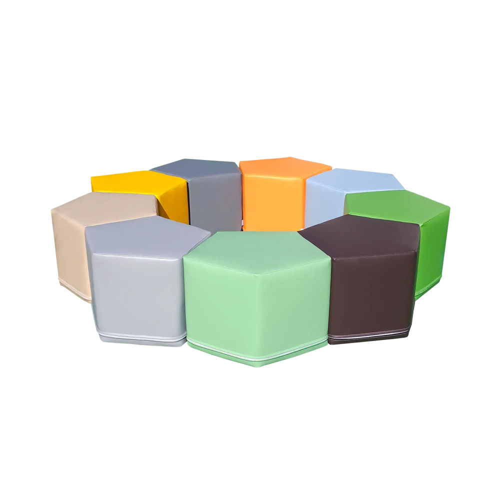 Pentagono pufų rinkinys-9 dalys