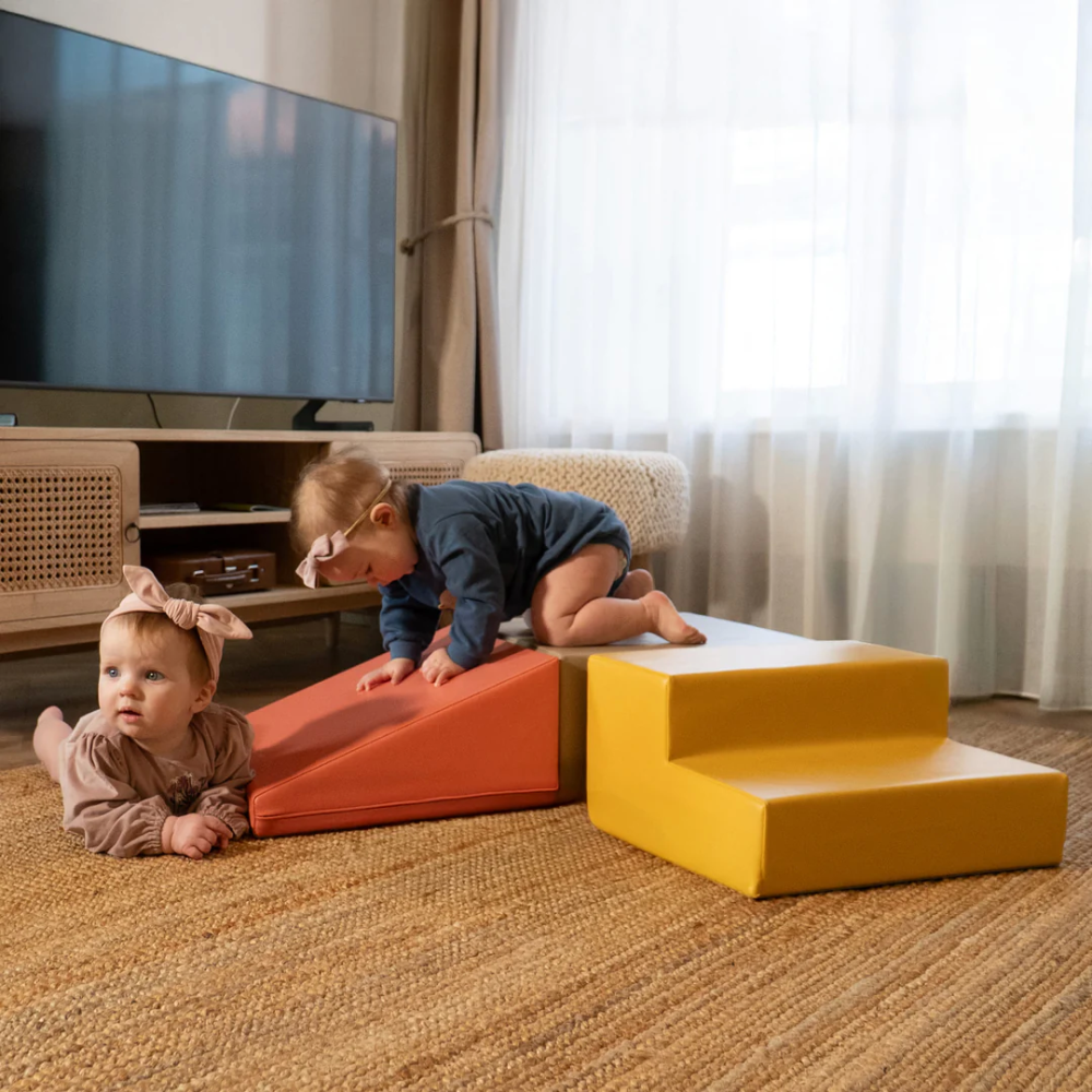 „Mini Climbie“ minkštųjų žaislų rinkinys-pastelinė rožinė