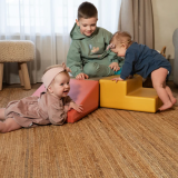 „Mini Climbie“ minkštųjų žaislų rinkinys-pastelinė rožinė