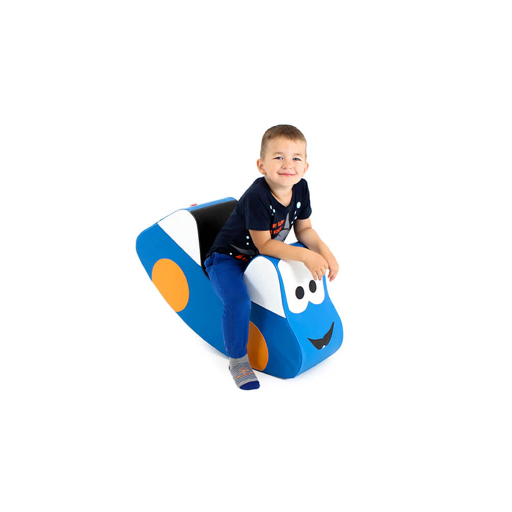 Minkšta supamoji sūpuoklė ,,Car" - mėlyna