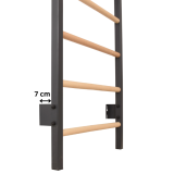 STEEL PURE metalinės sienelės su prisitraukimų mechanizmu – grafito spalvos | RINAGYM