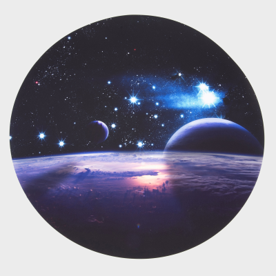 „Discovery Glow“ žemas staliukas + „Space Discovery“ žaidimų kilimėlis