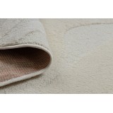 Kreminis, ovalios formos kilimas Dune, įvairių dydžių