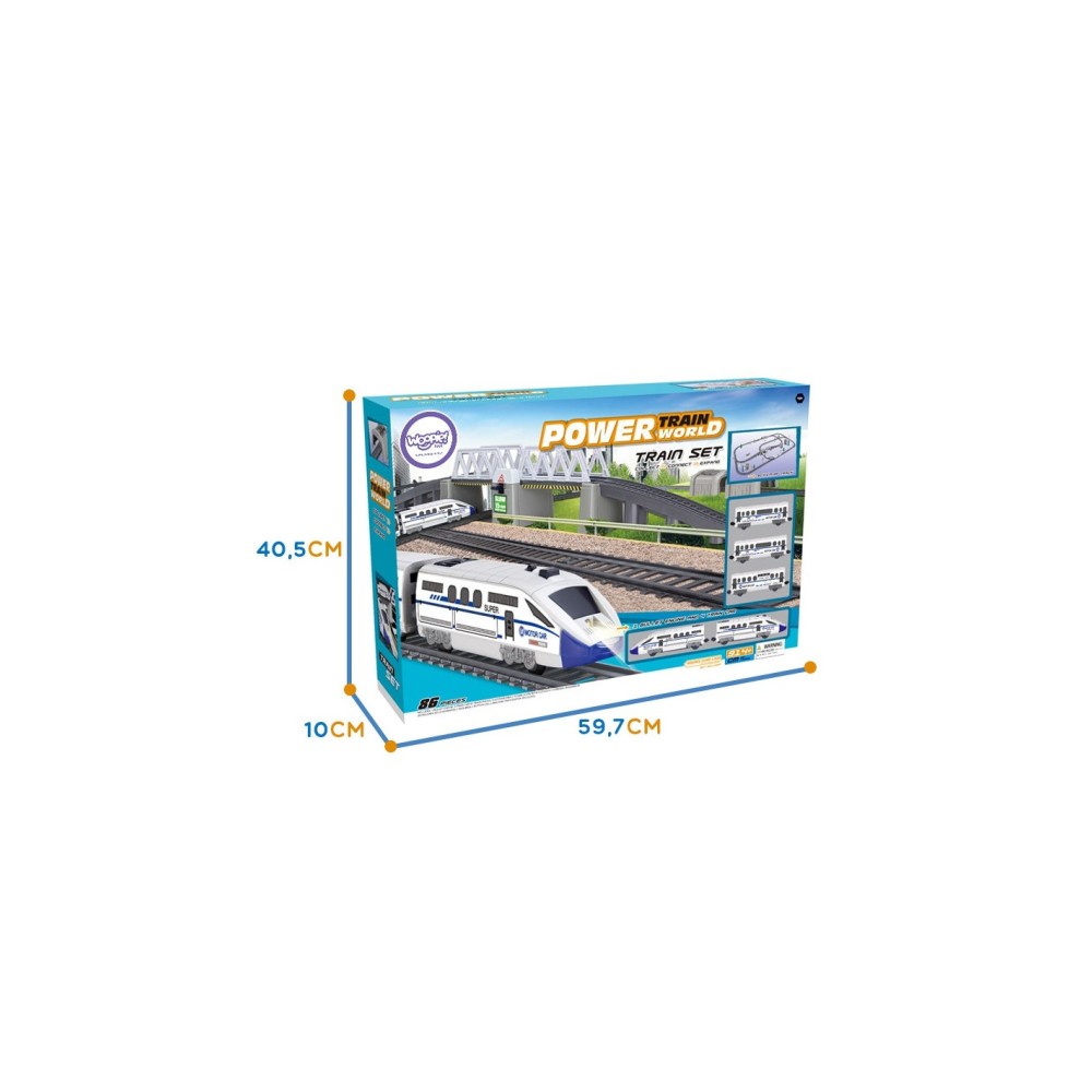 Elektrinis traukinio rinkinys „Pendolino“ 914cm.