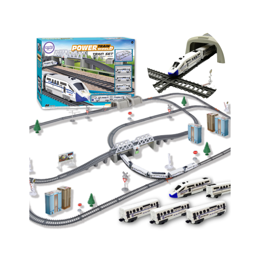 Elektrinis traukinio rinkinys „Pendolino“ 914cm.