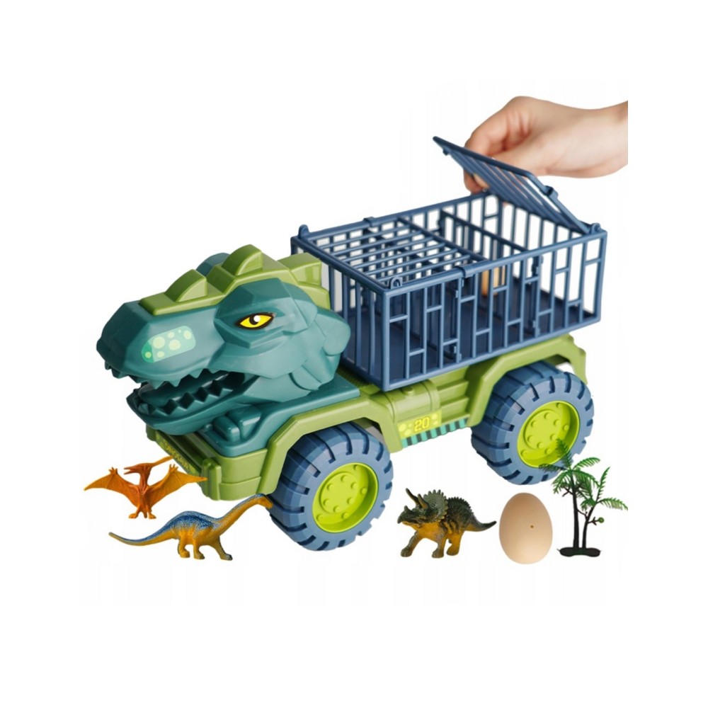 Dinozauro formos transporteris su 15 dinozaurų figūrėlių