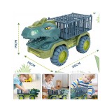Dinozauro formos transporteris su 15 dinozaurų figūrėlių