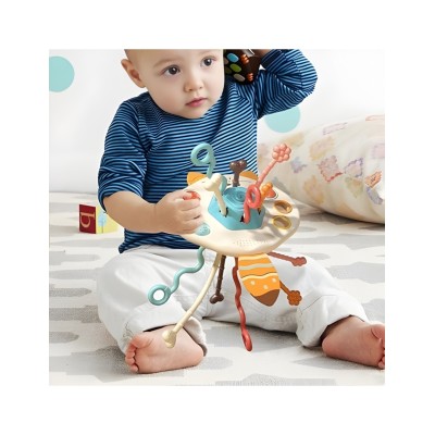 WOOPIE Montessori sensorinis žaislas „Laputė“ – kramtukas ir lavinamasis žaidimas kūdikiams