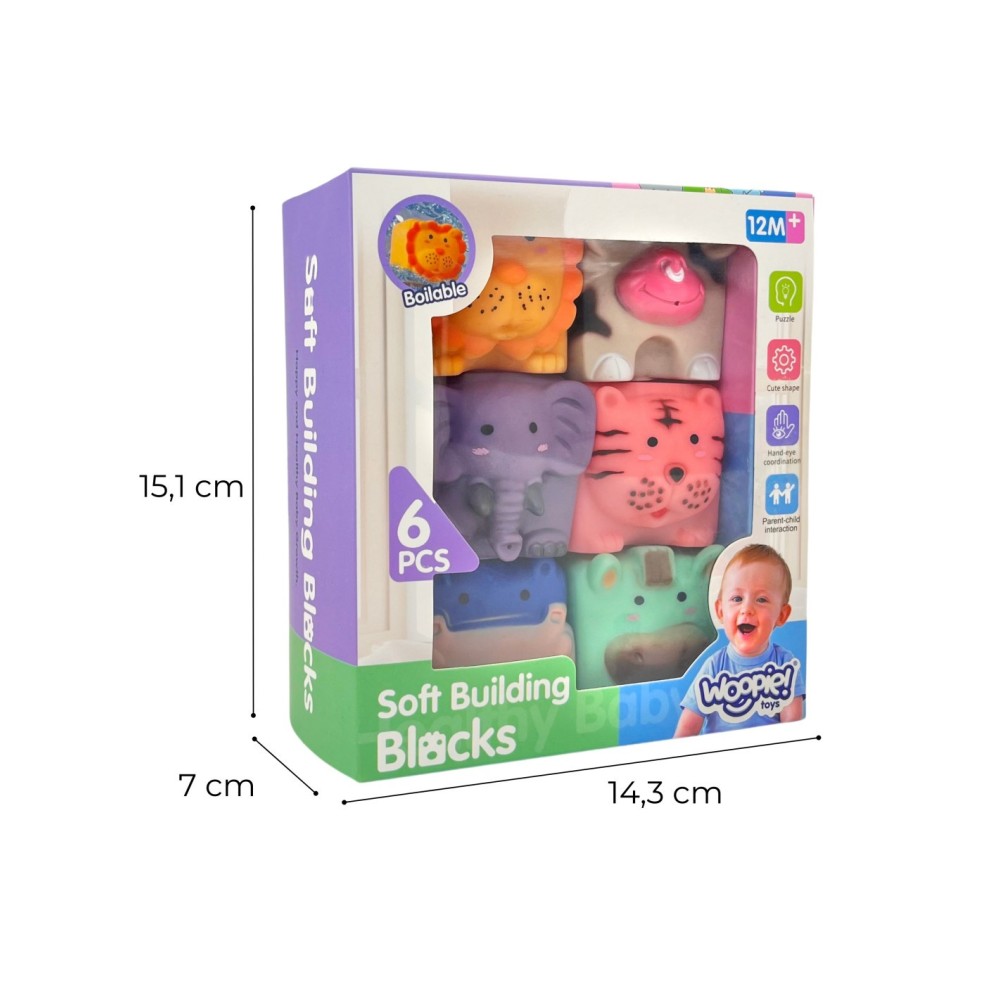 WOOPIE BABY sensorinių - minkštų kaladėlių rinkinys