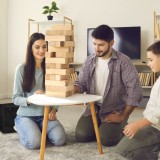 XXL medinis Jenga bokštas