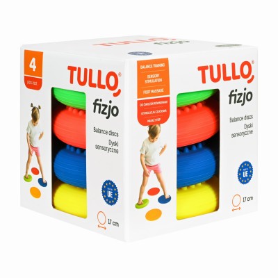„Tullo Fizjo“ sensoriniai diskai–pusiausvyrai, sensorinei integracijai ir pėdų masažui (4 vnt.)